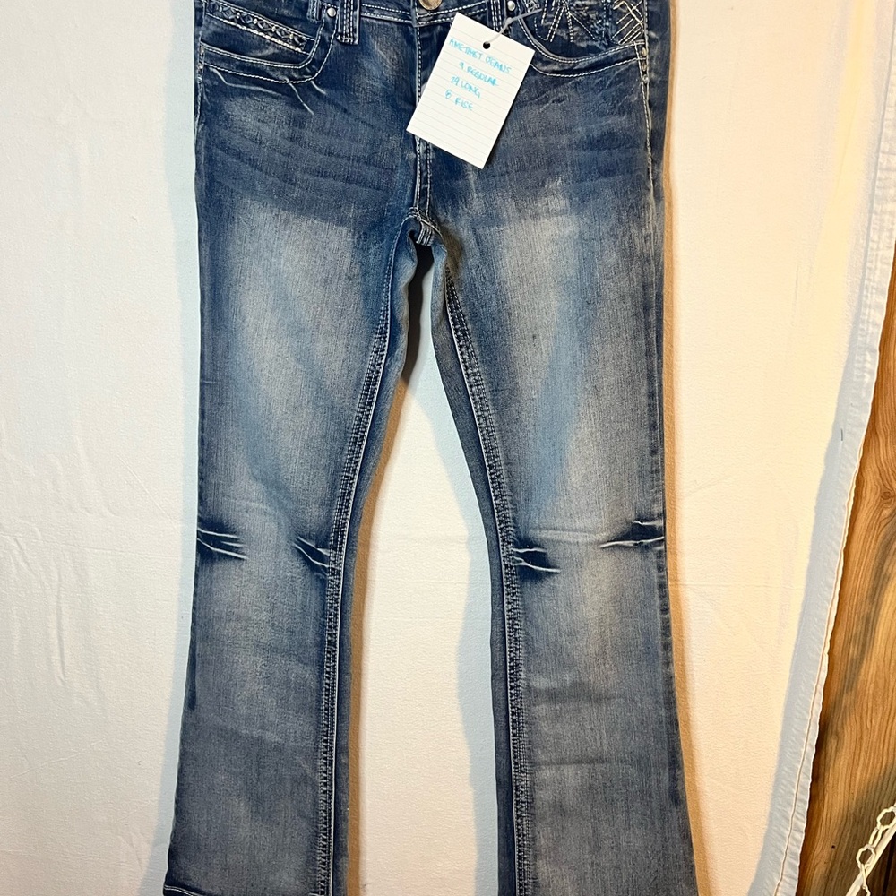 Amethyst Jeans Light Blue Flare Denim